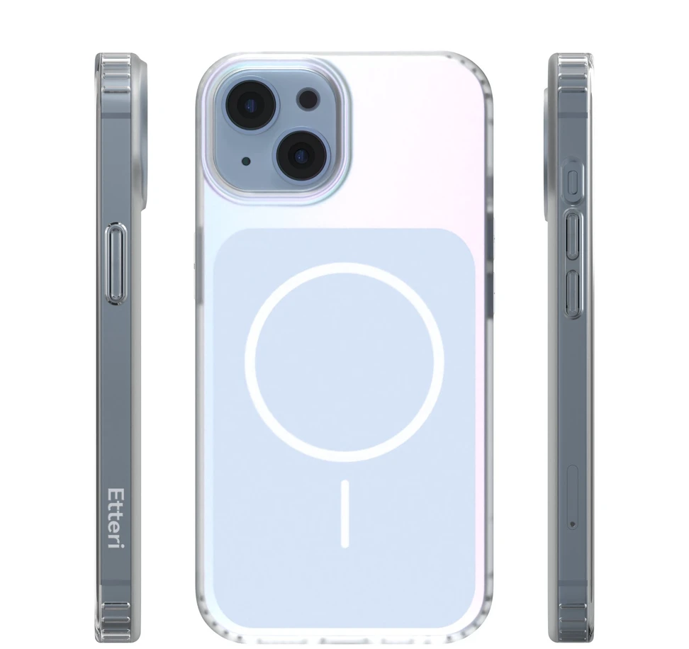 Etteri Hidden Pearl dėklas iPhone 14 6,1" šviesiai mėlynas