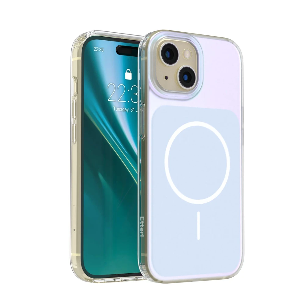 Etteri Hidden Pearl dėklas iPhone 15 6,1" šviesiai mėlynas
