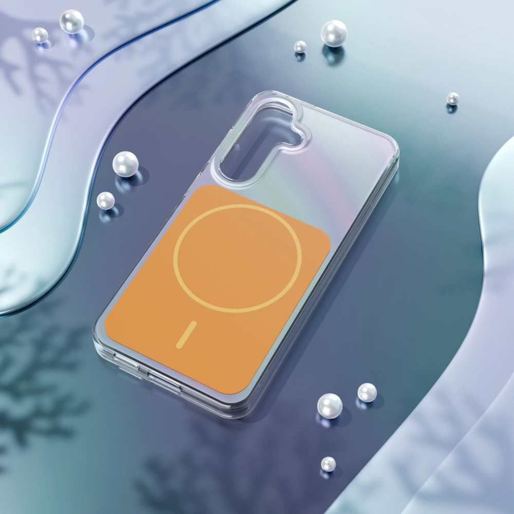 Etteri Hidden Pearl dėklas Samsung Galaxy S25 oranžinis