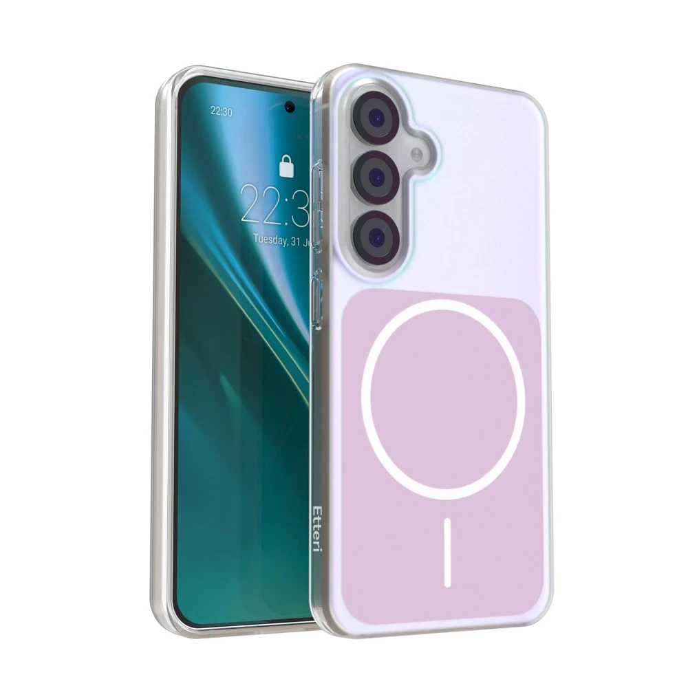 Etteri Hidden Pearl dėklas Samsung Galaxy S25 rožinis