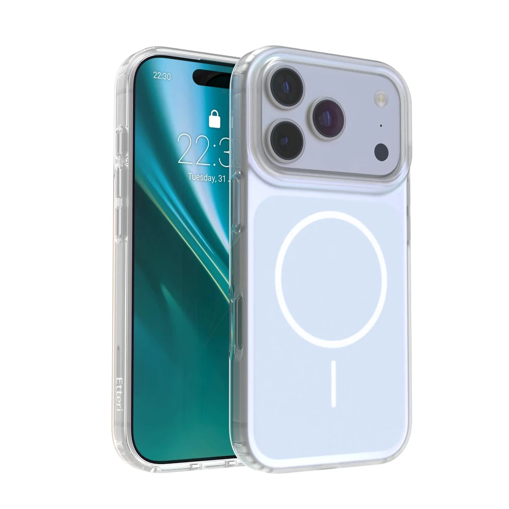 Etteri Hidden Pearl dėklas, skirtas iPhone 17 Pro / 18 Pro 6,3" šviesiai mėlynas