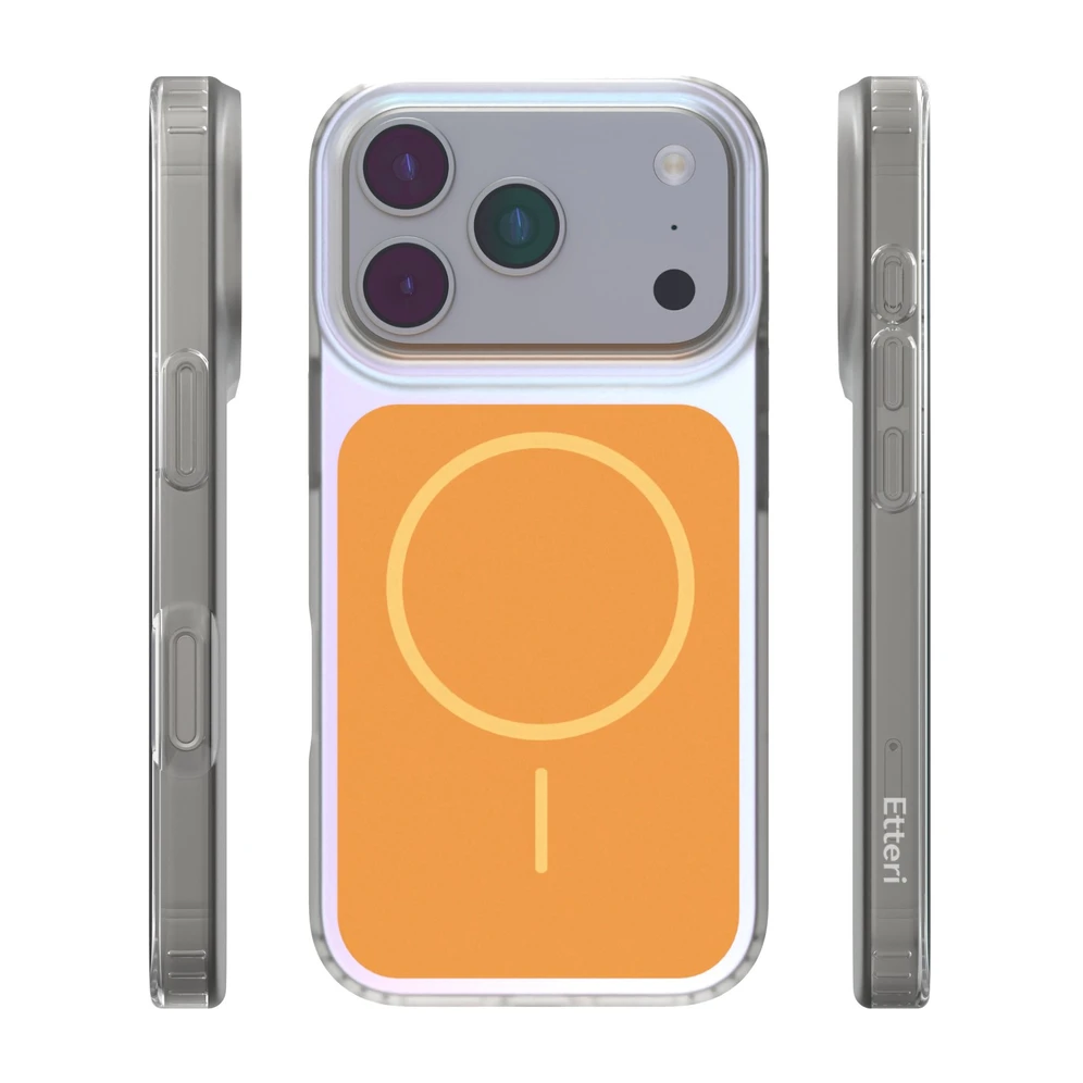 Etteri Hidden Pearl dėklas, skirtas iPhone 17 Pro / 18 Pro 6,3" oranžinis