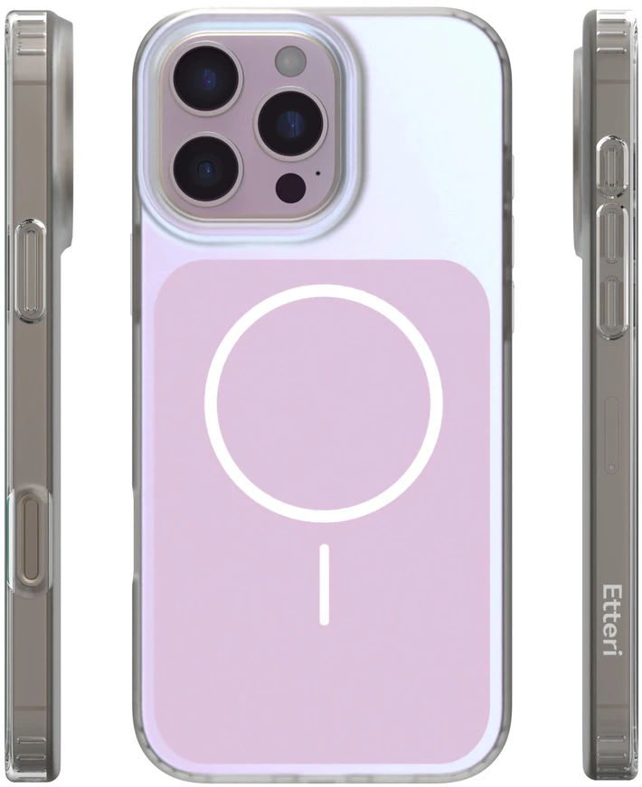 Etteri Hidden Pearl dėklas, skirtas iPhone 16 Pro Max 6,9" rožinis