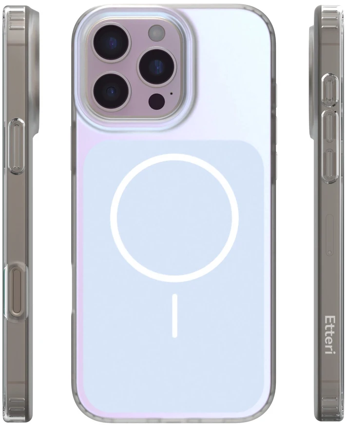 Etteri Hidden Pearl dėklas, skirtas iPhone 16 Pro Max 6,9", šviesiai mėlynas