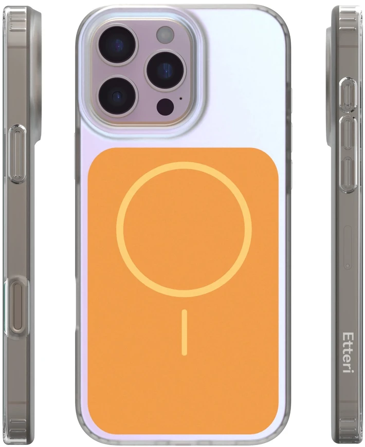 Etteri Hidden Pearl dėklas, skirtas iPhone 16 Pro Max 6,9" oranžinis