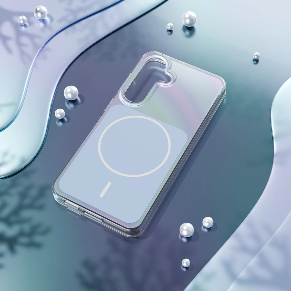 Etteri Hidden Pearl dėklas, skirtas Samsung Galaxy S25, šviesiai mėlynas