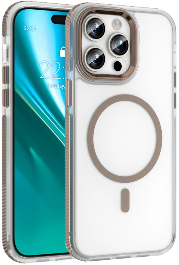 Etteri Icy Mag dėklas, skirtas iPhone 14 Pro 6,1" auksinės spalvos