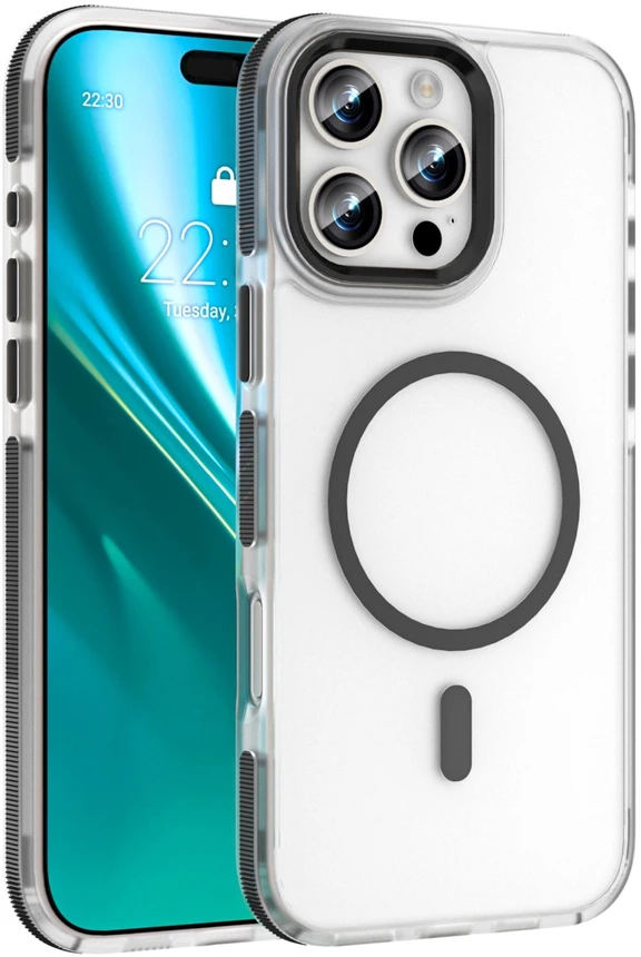 Etteri Icy Mag dėklas, skirtas iPhone 16 Pro Max 6,9" juodas