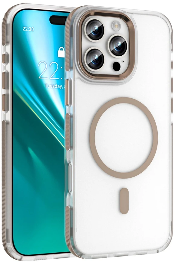 Etteri Icy Mag dėklas, skirtas iPhone 16 Pro 6,3" auksinės spalvos