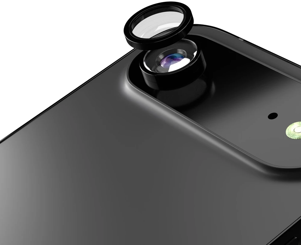 Etteri kameros objektyvo apsauga, skirta iPhone 17 Air, juoda