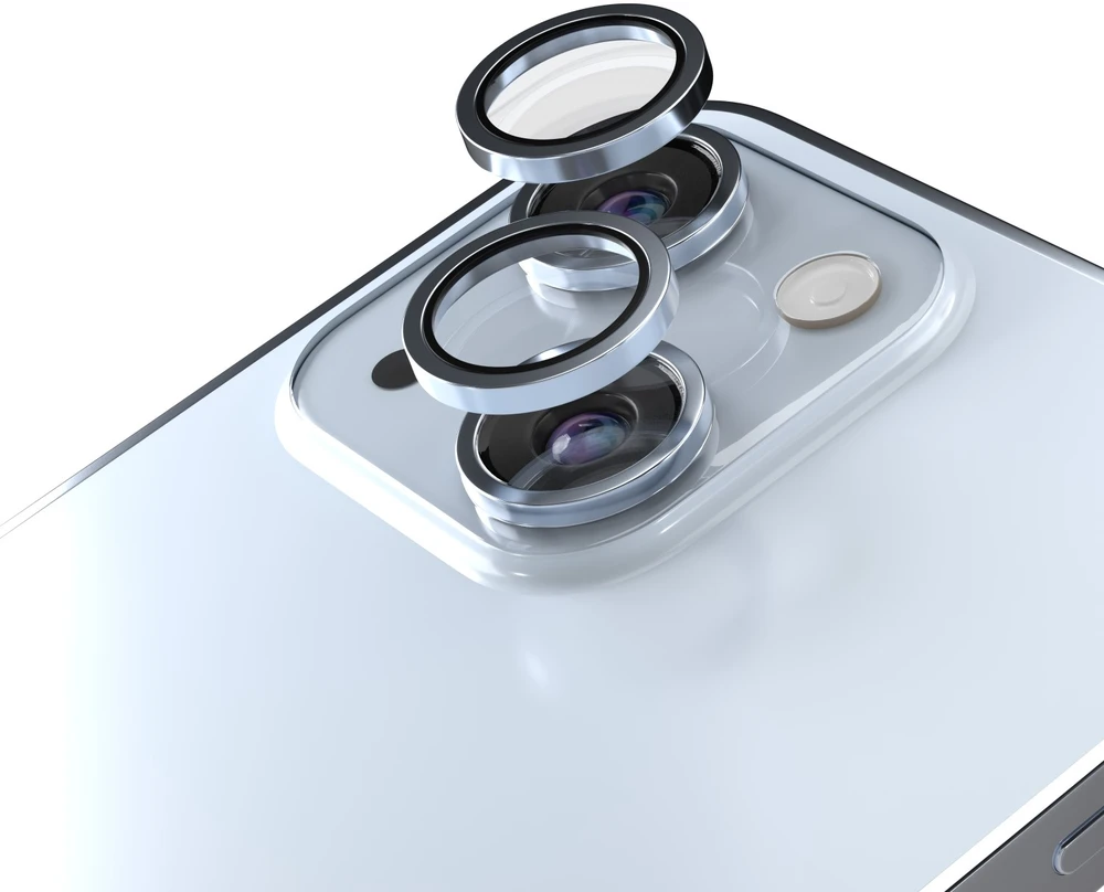 Etteri kameros objektyvo apsauga, skirta iPhone 15 / 15 Plus, mėlyna
