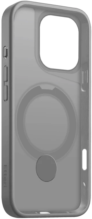 Etteri Matt Mag Ring dėklas, skirtas iPhone 17 Pro / 18 Pro, pilkas