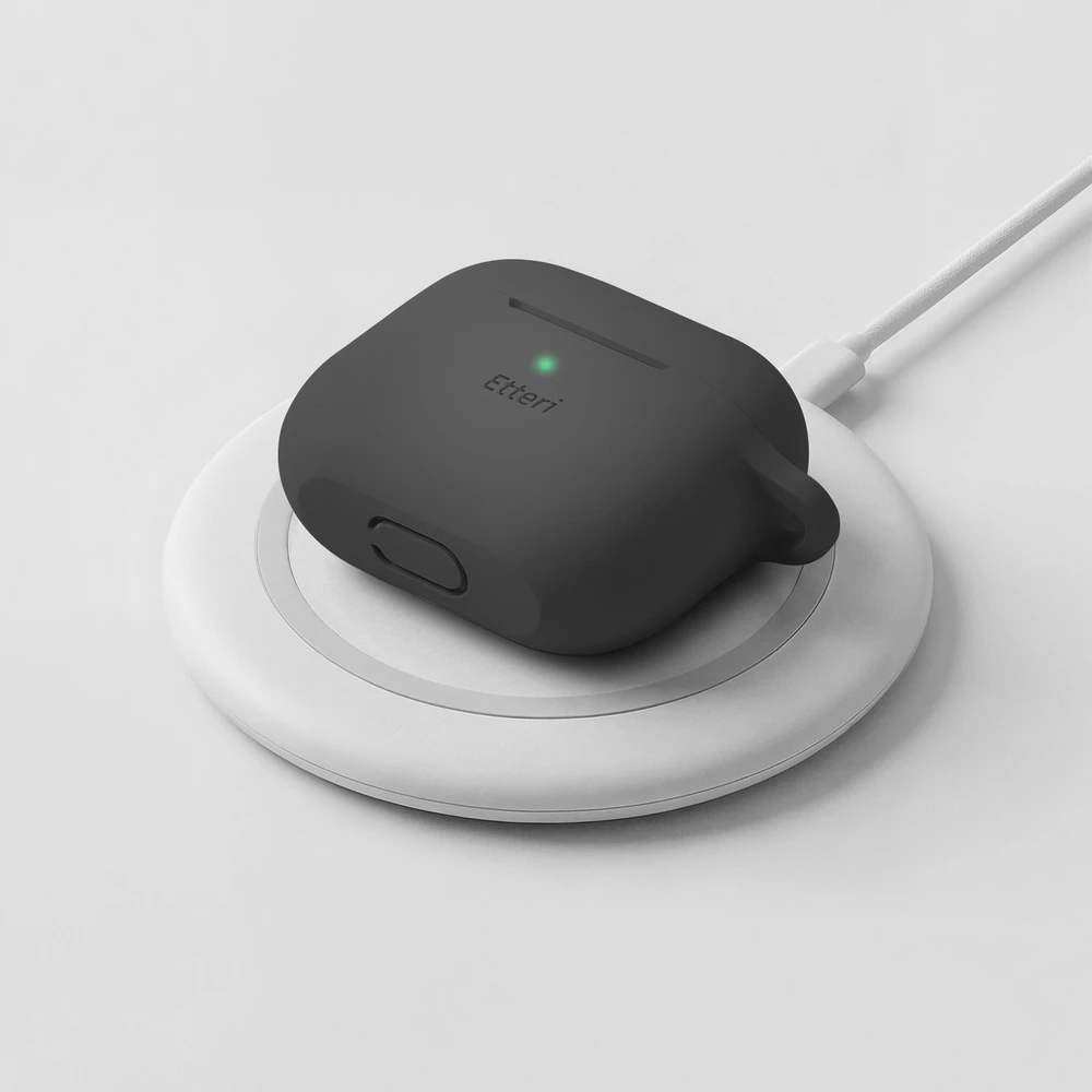 Etteri silikoninis dėklas AirPods 3 juodas