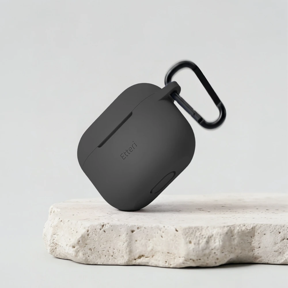 Etteri silikoninis dėklas AirPods 3 juodas