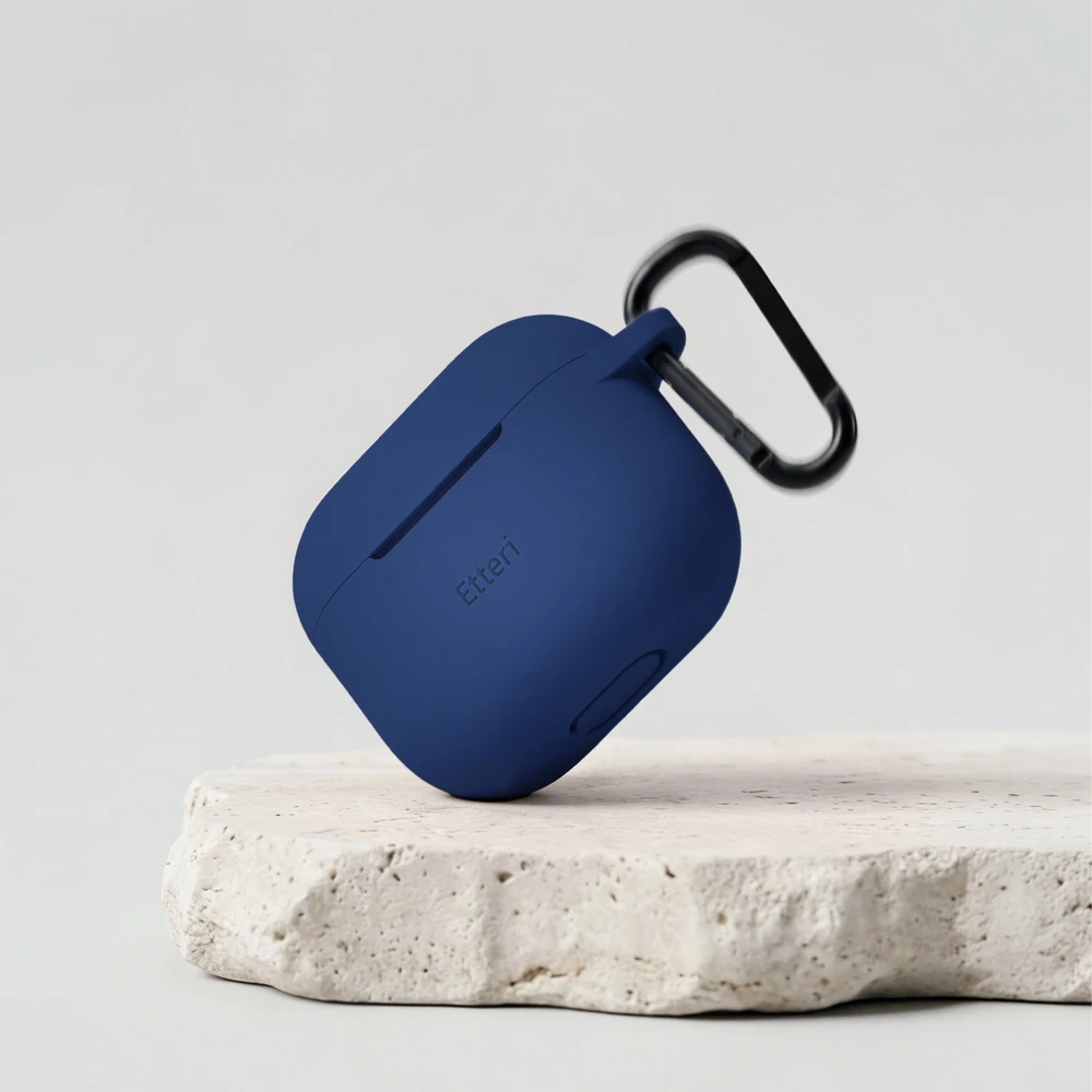 Etteri silikoninis dėklas AirPods 3 tamsiai mėlynas