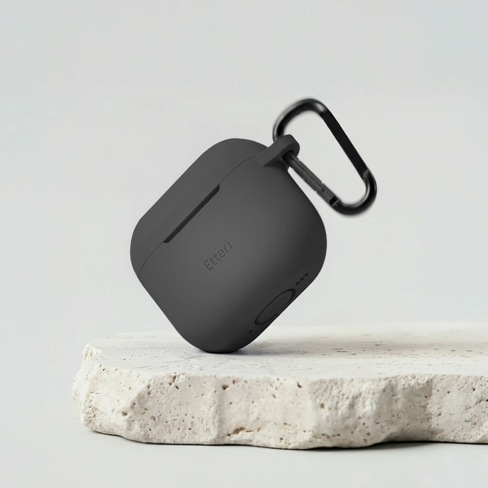 Etteri silikoninis dėklas AirPods 4 juodas