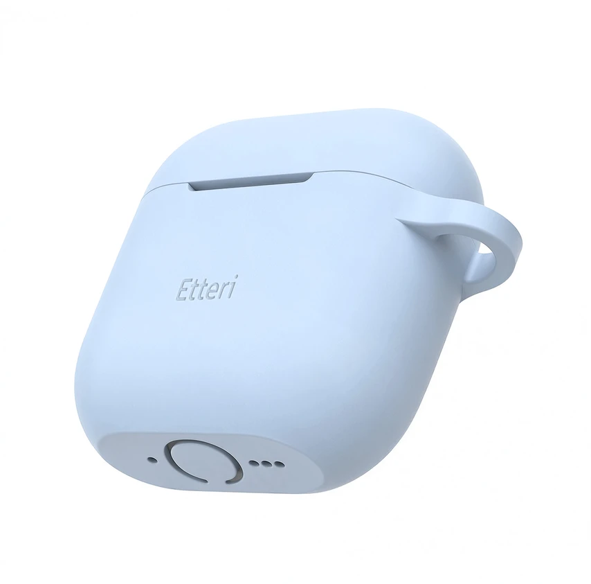 Etteri silikoninis dėklas AirPods 4 šviesiai mėlynas
