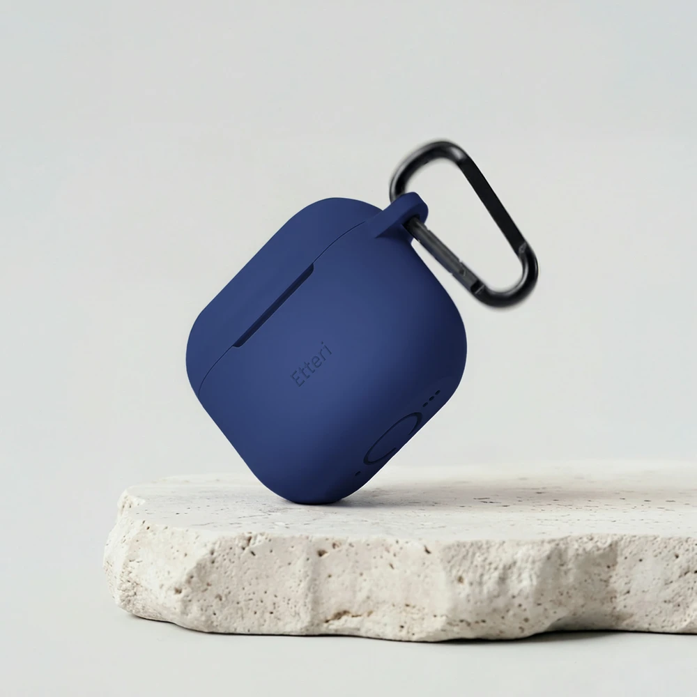 Etteri silikoninis dėklas AirPods 4 tamsiai mėlynas