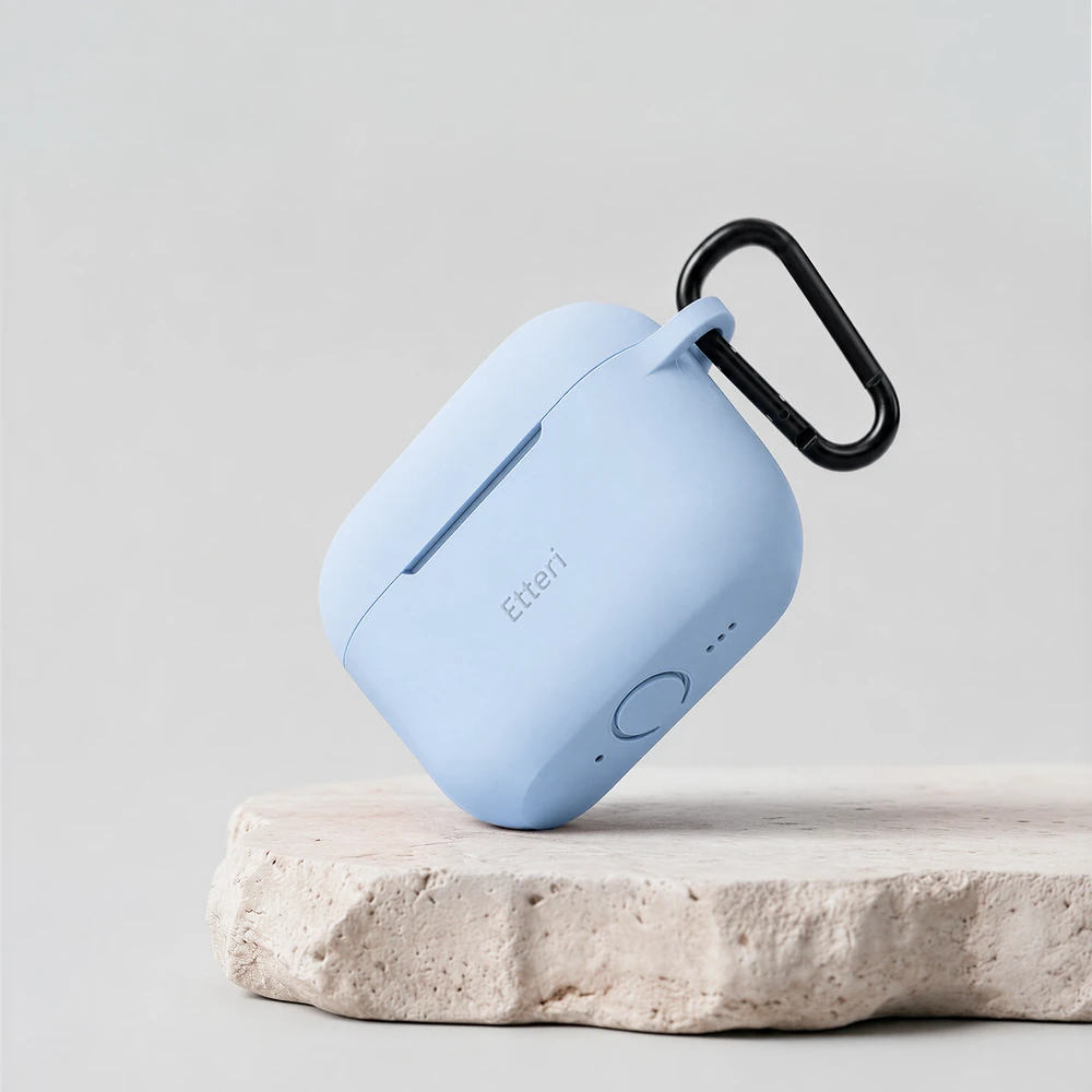Etteri silikoninis dėklas AirPods Pro 3, šviesiai mėlynas