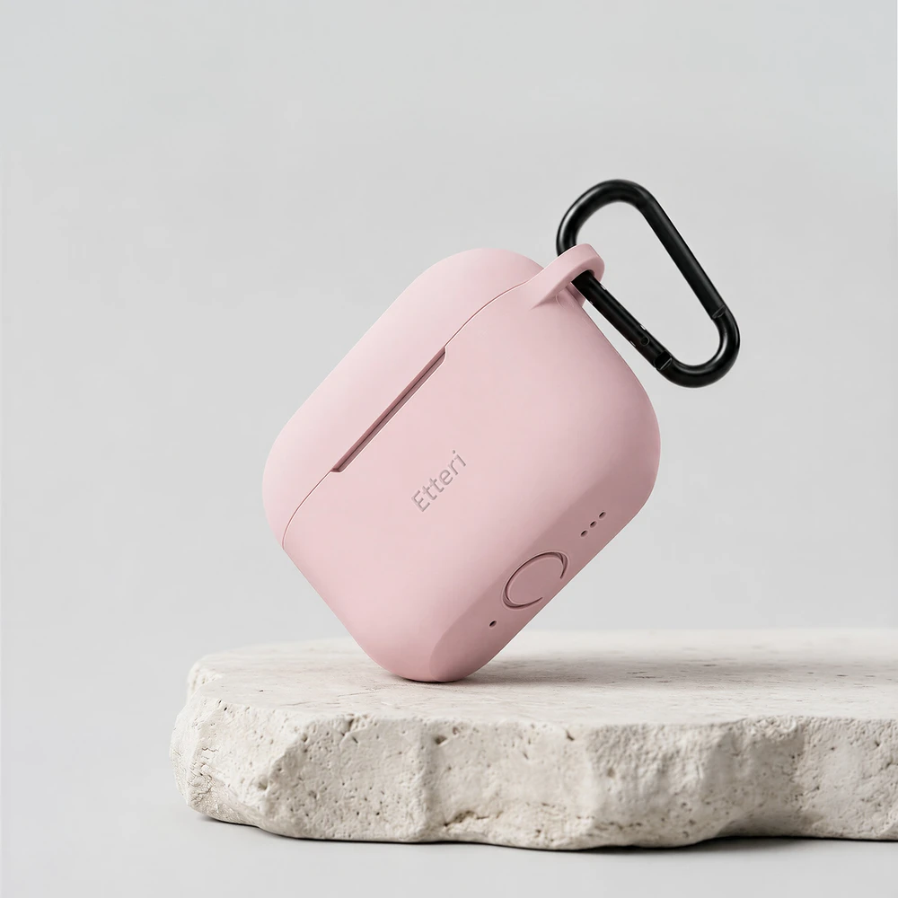 Etteri silikoninis dėklas AirPods Pro 3 šviesiai rožinis