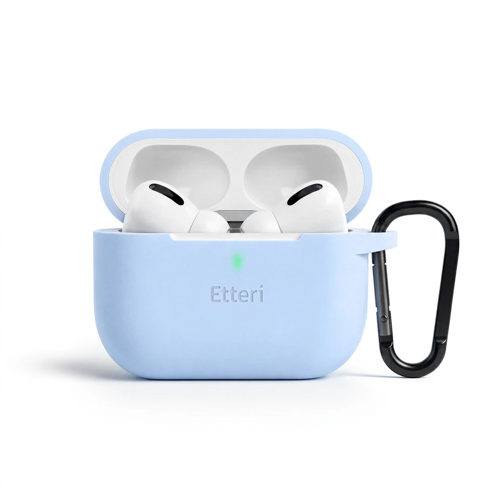 Etteri silikoninis dėklas AirPods Pro 3, šviesiai mėlynas