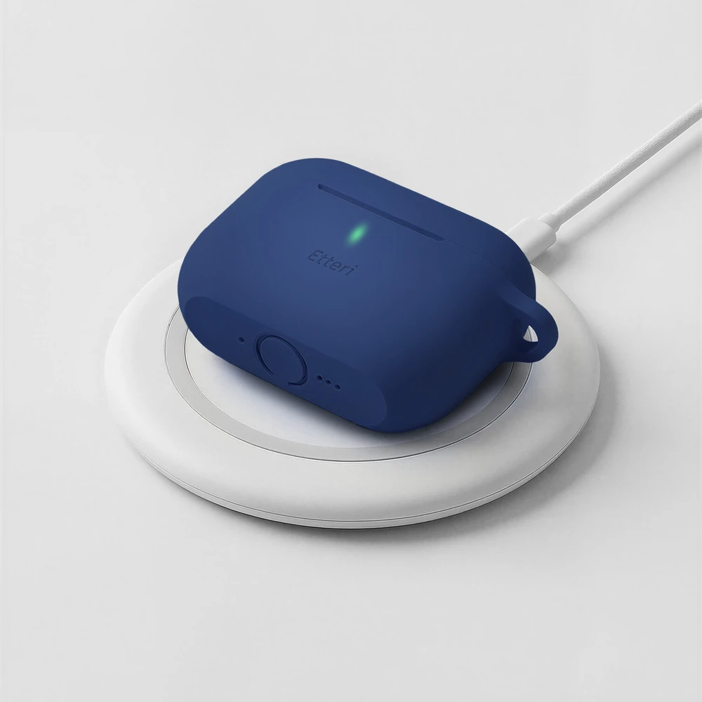 Etteri silikoninis dėklas AirPods Pro 3 tamsiai mėlynas