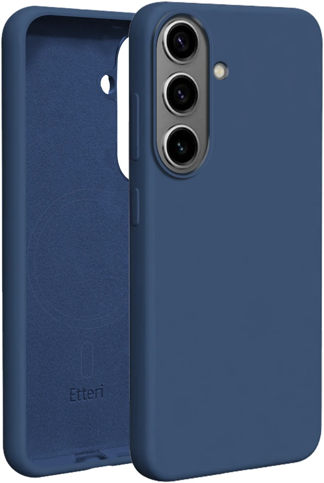 Etteri silikoninis Mag dėklas Samsung Galaxy S26 tamsiai mėlynas