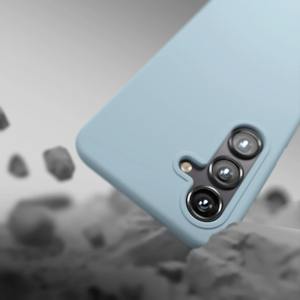 Etteri silikoninis Mag dėklas Samsung Galaxy A37 5G šviesiai mėlynas
