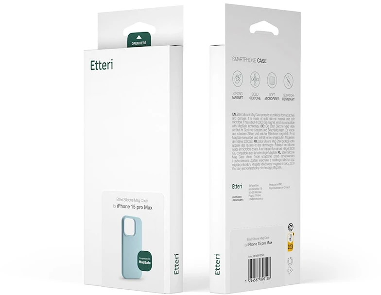Etteri silikoninis Mag dėklas Samsung Galaxy S25 Ultra šviesiai mėlynas