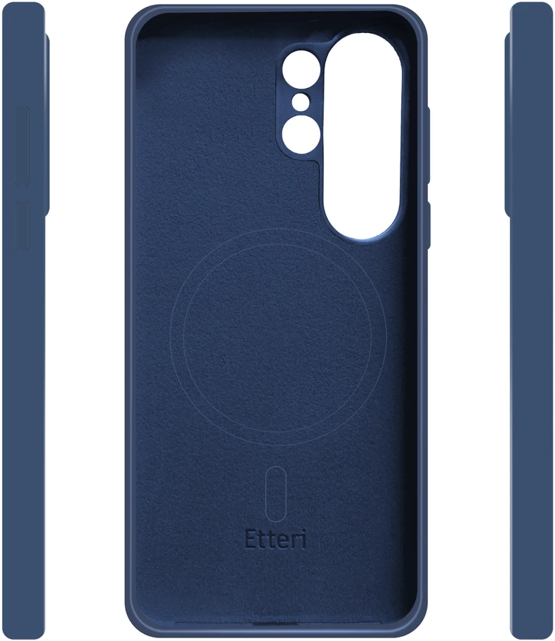 Etteri silikoninis Mag dėklas Samsung Galaxy S26 Ultra tamsiai mėlynas