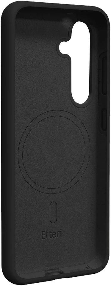 Etteri silikoninis Mag dėklas Samsung Galaxy S25 Plus juodas
