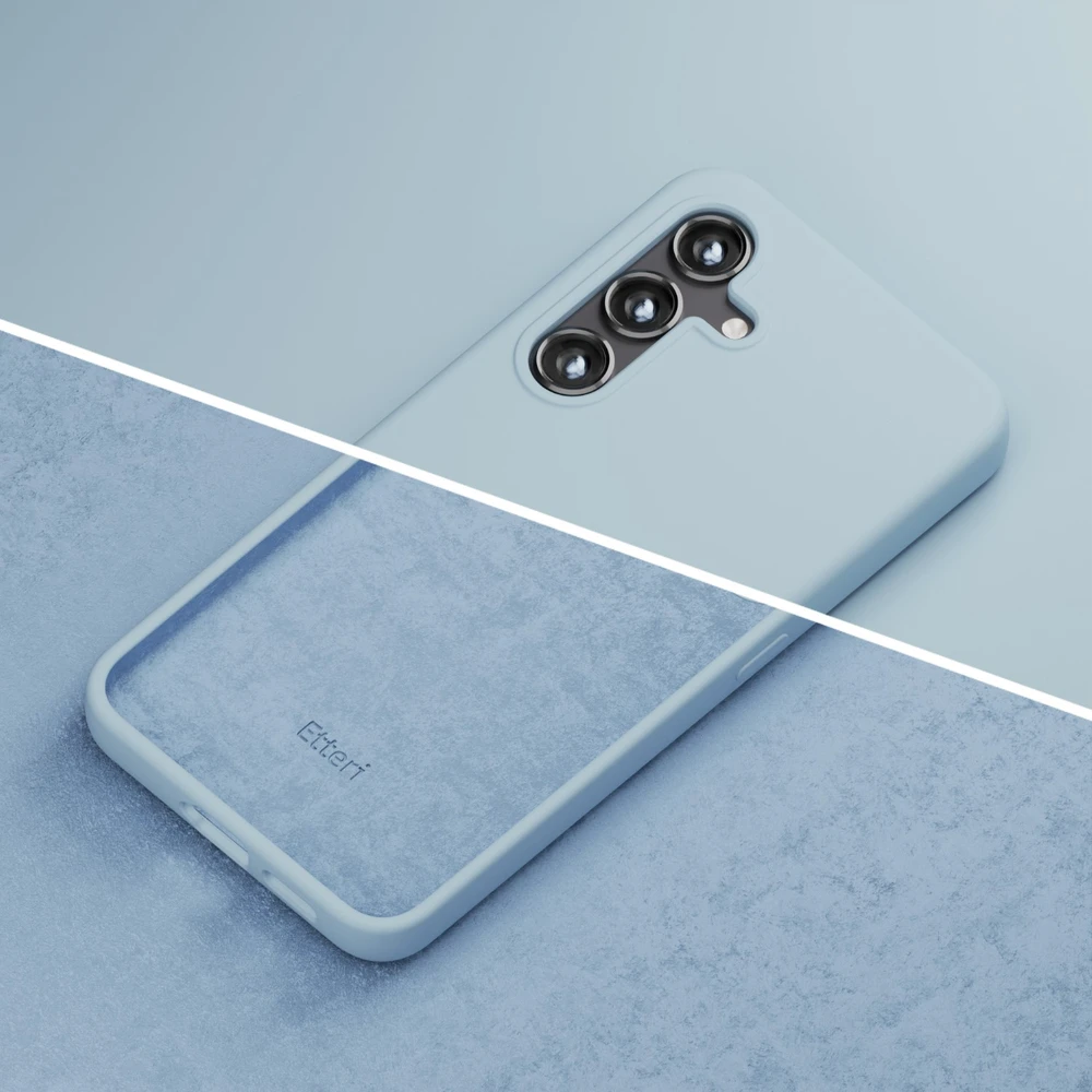 Etteri silikoninis Mag dėklas Samsung Galaxy A57 5G šviesiai mėlynas