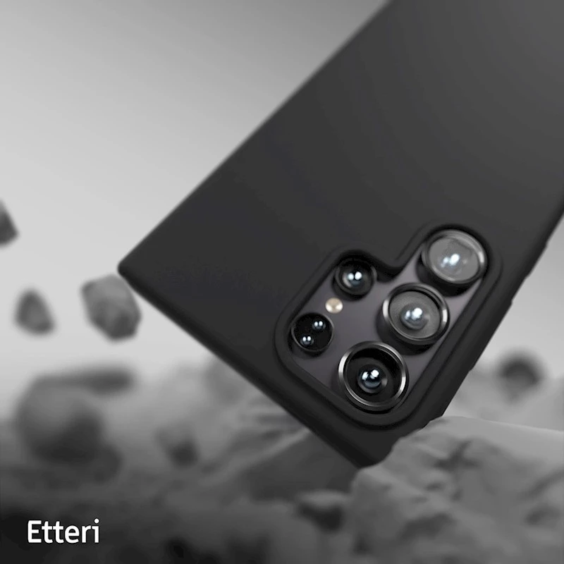Etteri silikoninis Mag dėklas Samsung Galaxy S25 Ultra juodas
