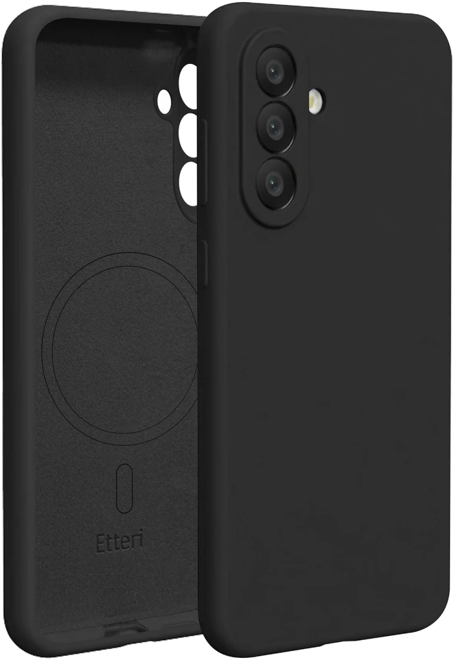 Etteri silikoninis Mag dėklas Samsung Galaxy A37 5G juodas