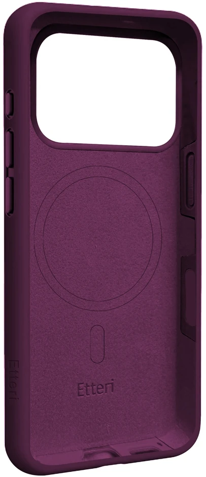 Etteri silikoninis Mag dėklas, skirtas iPhone 17 Pro Max / 18 Pro Max 6,9” tamsios vyšnios spalvos