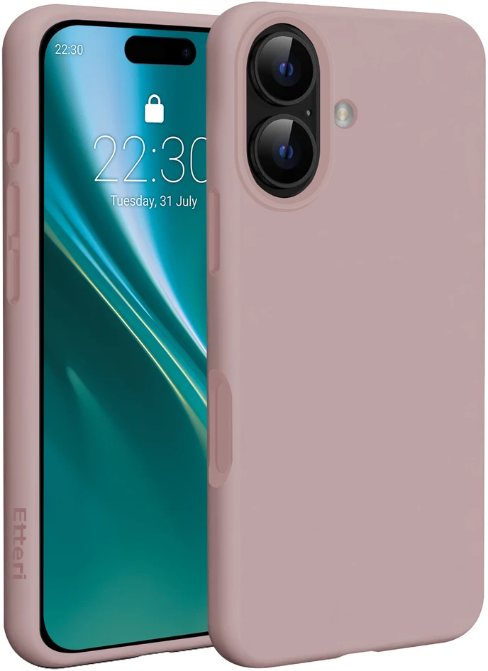 Etteri silikoninis Mag dėklas, skirtas iPhone 17, šviesiai rožinis