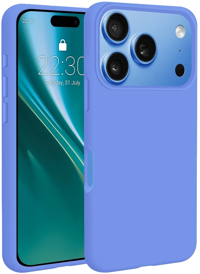 Etteri silikoninis Mag dėklas, skirtas iPhone 17 Pro Max / 18 Pro Max, dangaus mėlynumo spalvos