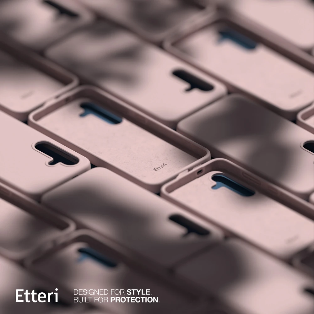 Etteri silikoninis Mag dėklas, skirtas Samsung Galaxy S25 Edge, šviesiai rožinės spalvos