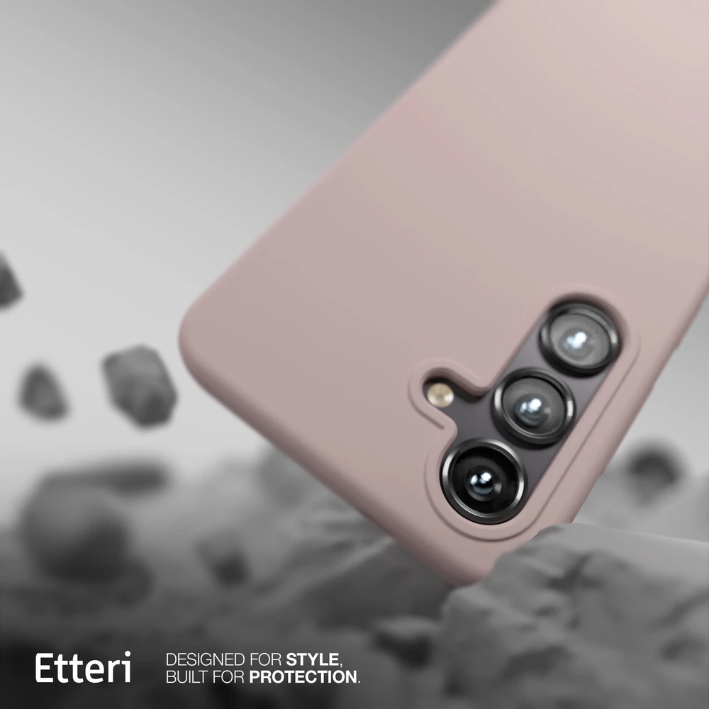 Etteri silikoninis Mag dėklas, skirtas Samsung Galaxy S25, šviesiai rožinis