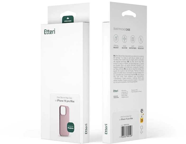 Etteri silikoninis Mag dėklas, skirtas Samsung Galaxy S26 Ultra, šviesiai rožinis