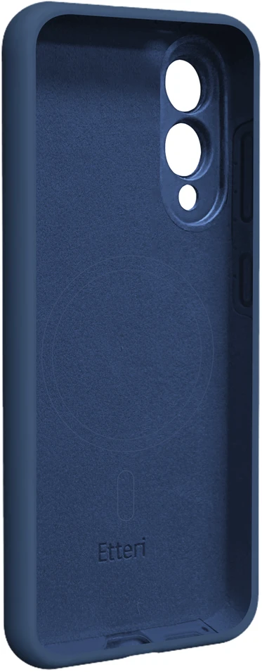 Etteri silikoninis Mag dėklas, skirtas Samsung Galaxy S25 Edge, tamsiai mėlynas