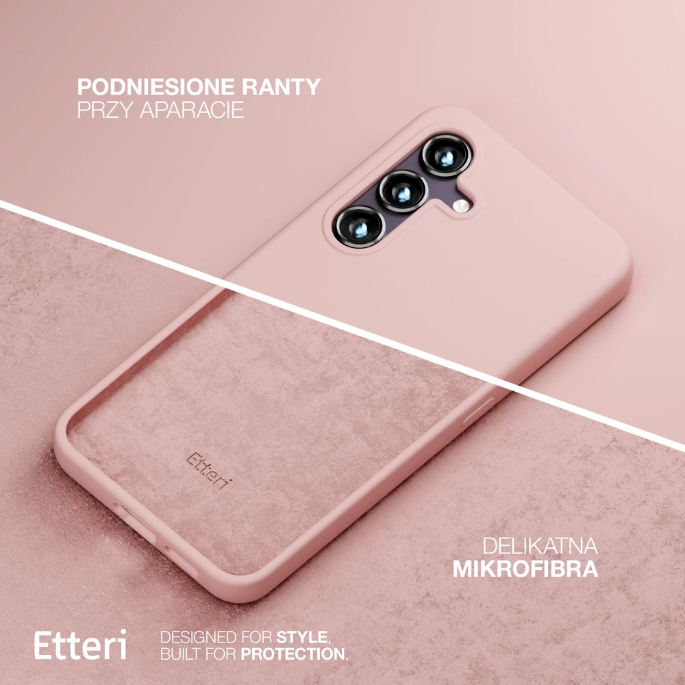Etteri silikoninis Mag dėklas, skirtas Samsung Galaxy S25, šviesiai rožinis