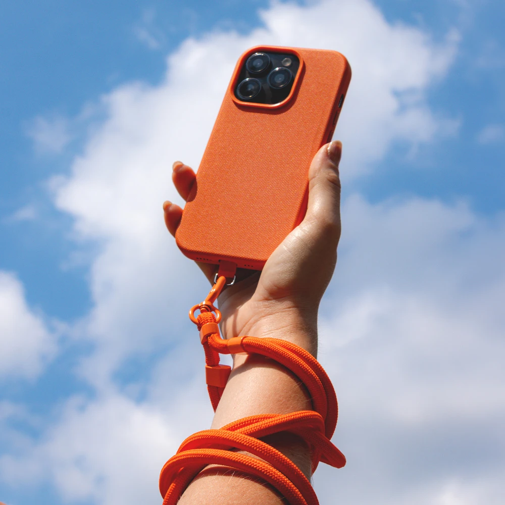 Etteri universalus kaklo dirželis telefonams, oranžinis