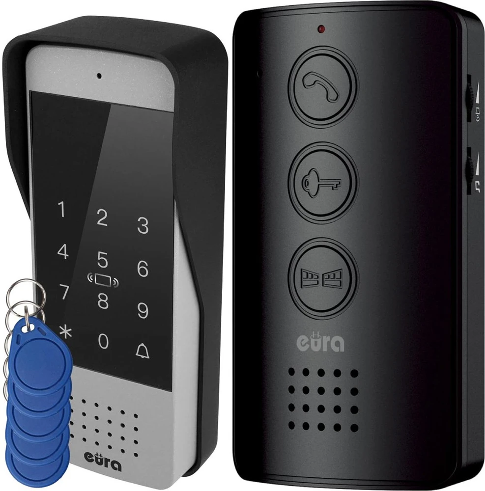 EUA EURA ADP-34A3 intercom juodas