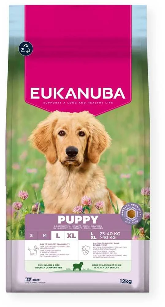 Eukanuba Puppy & Junior L/XL Lamb & Rice 12kg