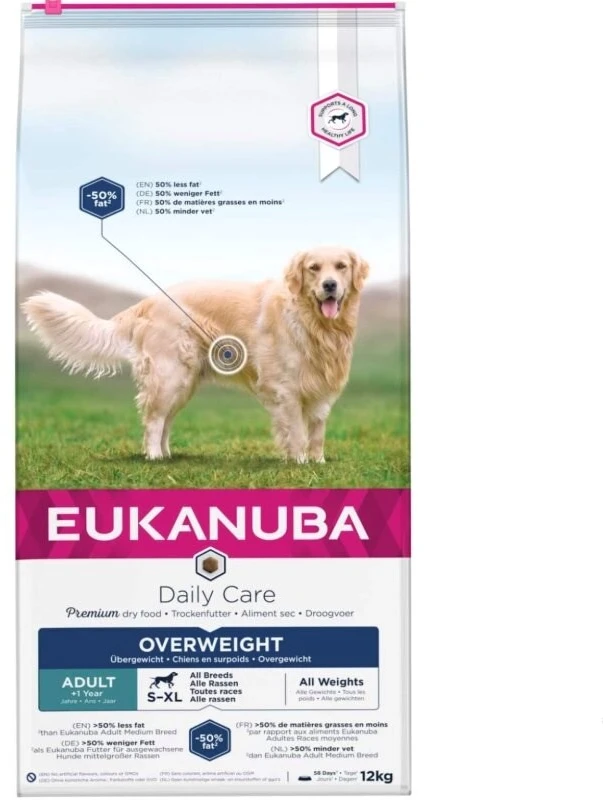 „Euk Daily Care“ antsvorio turintis, sterilizuotas visų veislių maistas, 12 kg