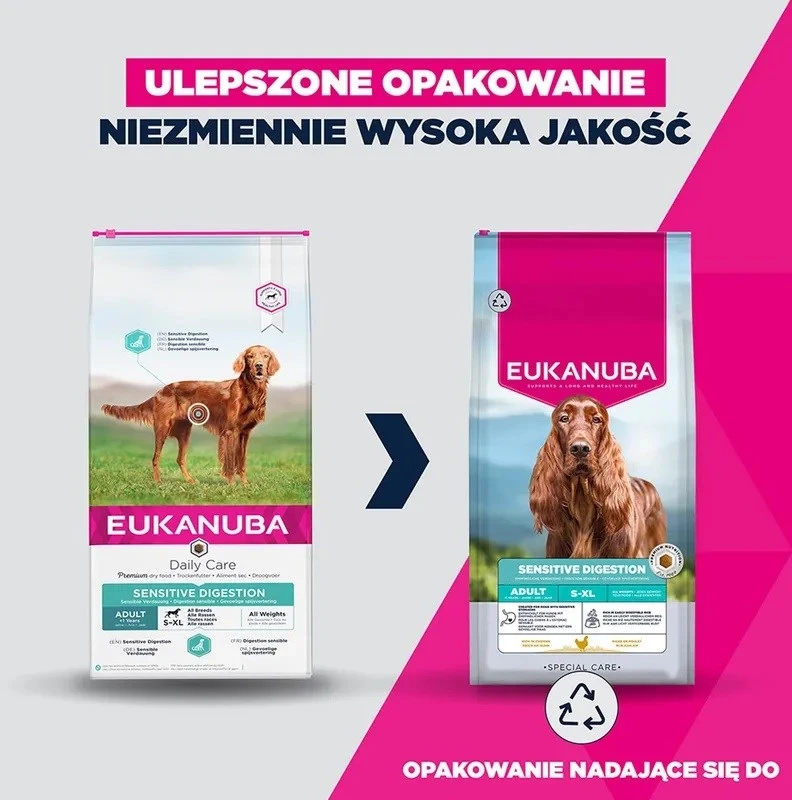 EUKANUBA Special Care Sensitive digestion – sausas Maistas šunims – 12kg