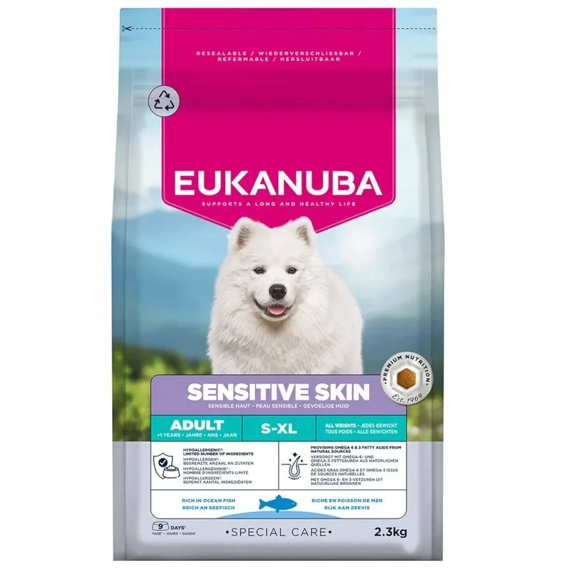 EUKANUBA Special care Sensitive skin Mono – sausas Maistas šunims – 2,3kg