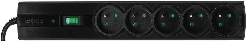 Ilgiklis - Ever Classic 3m Juodas 5 AC Lizdai 250V
