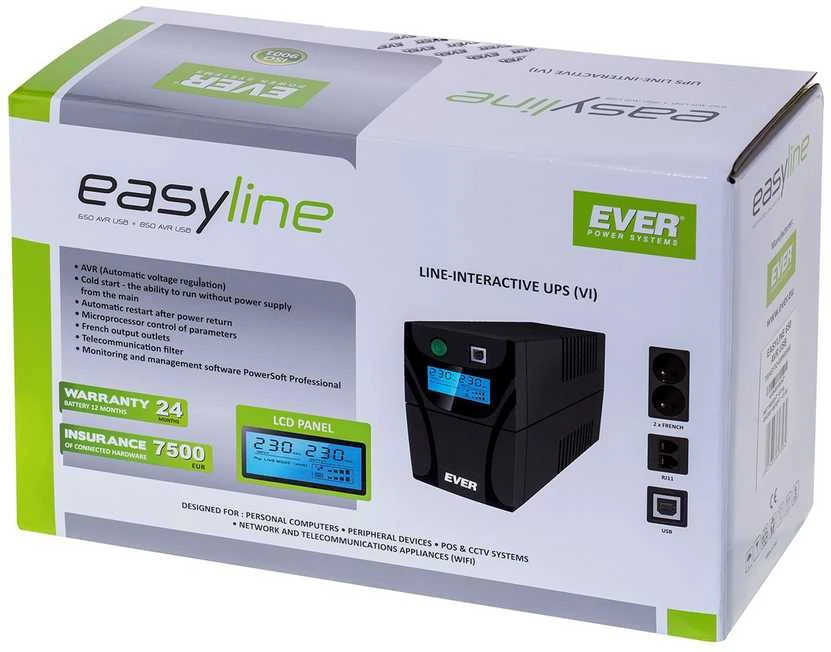 UPS Ever Easyline 650AVR USB